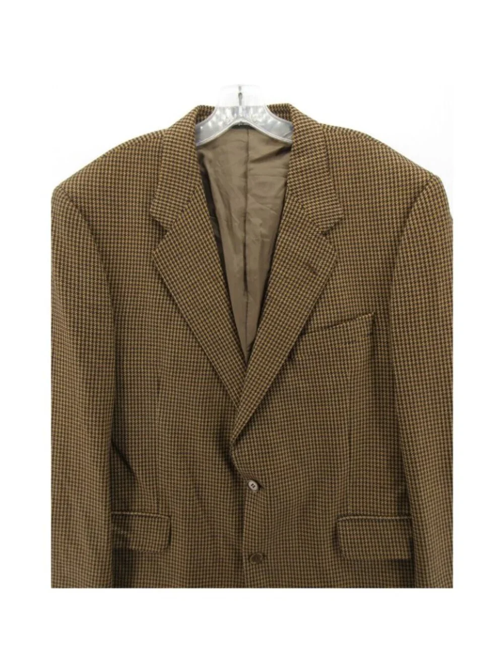 VTG Sport Coat 46 S Ermenegildo Zegna Cloth Blazer Tweed Houndstooth